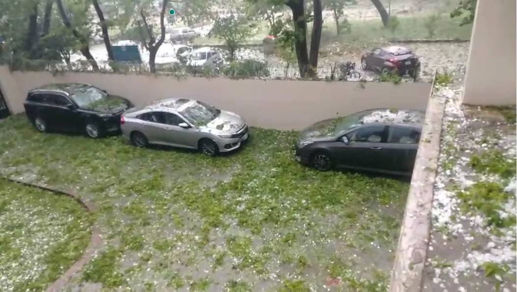 Hailstorm in Islamabad